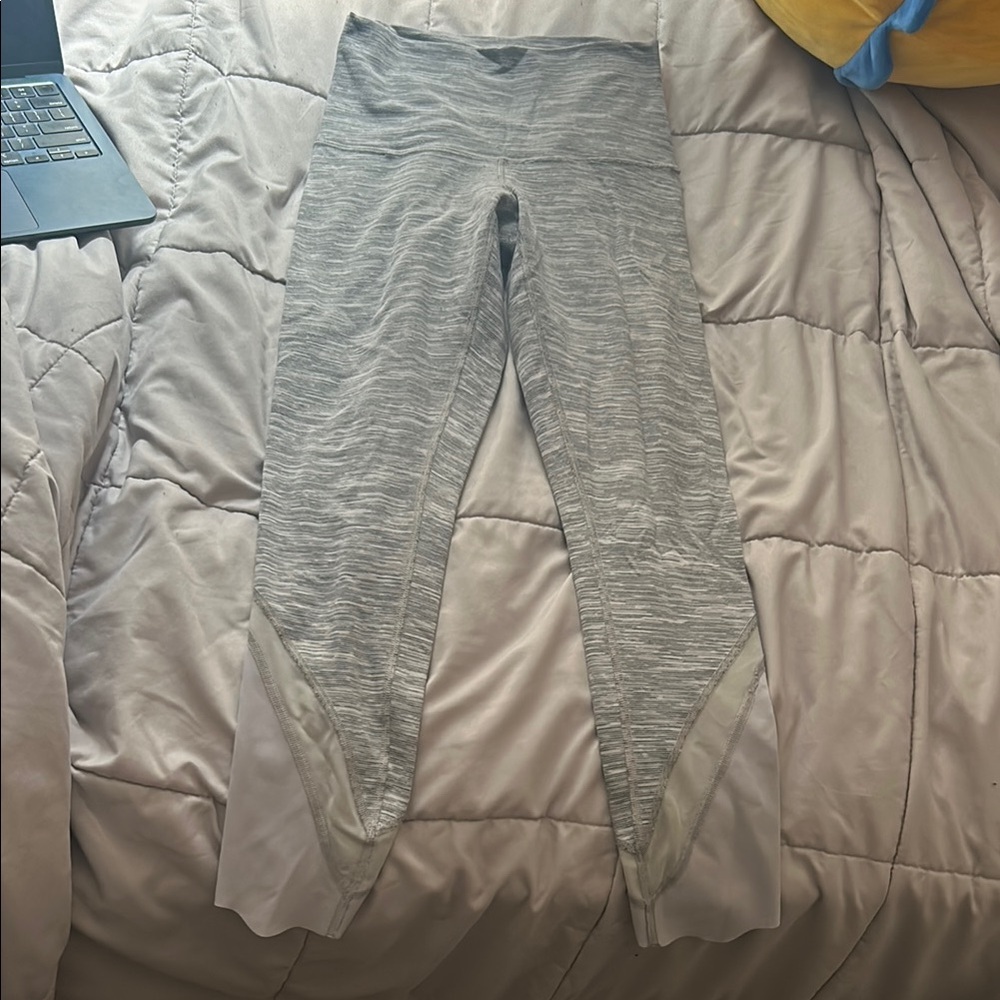 Gray and White Leggings lululemon